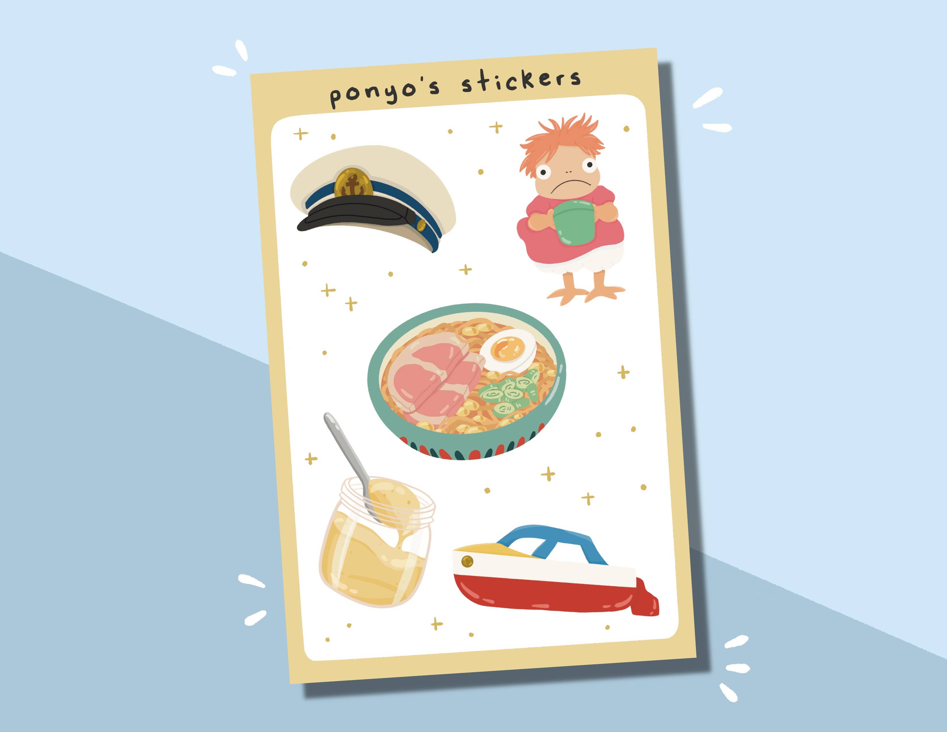 Arianna Rose Art - Wholesale Sticker - Ponyo Sticker Sheet0