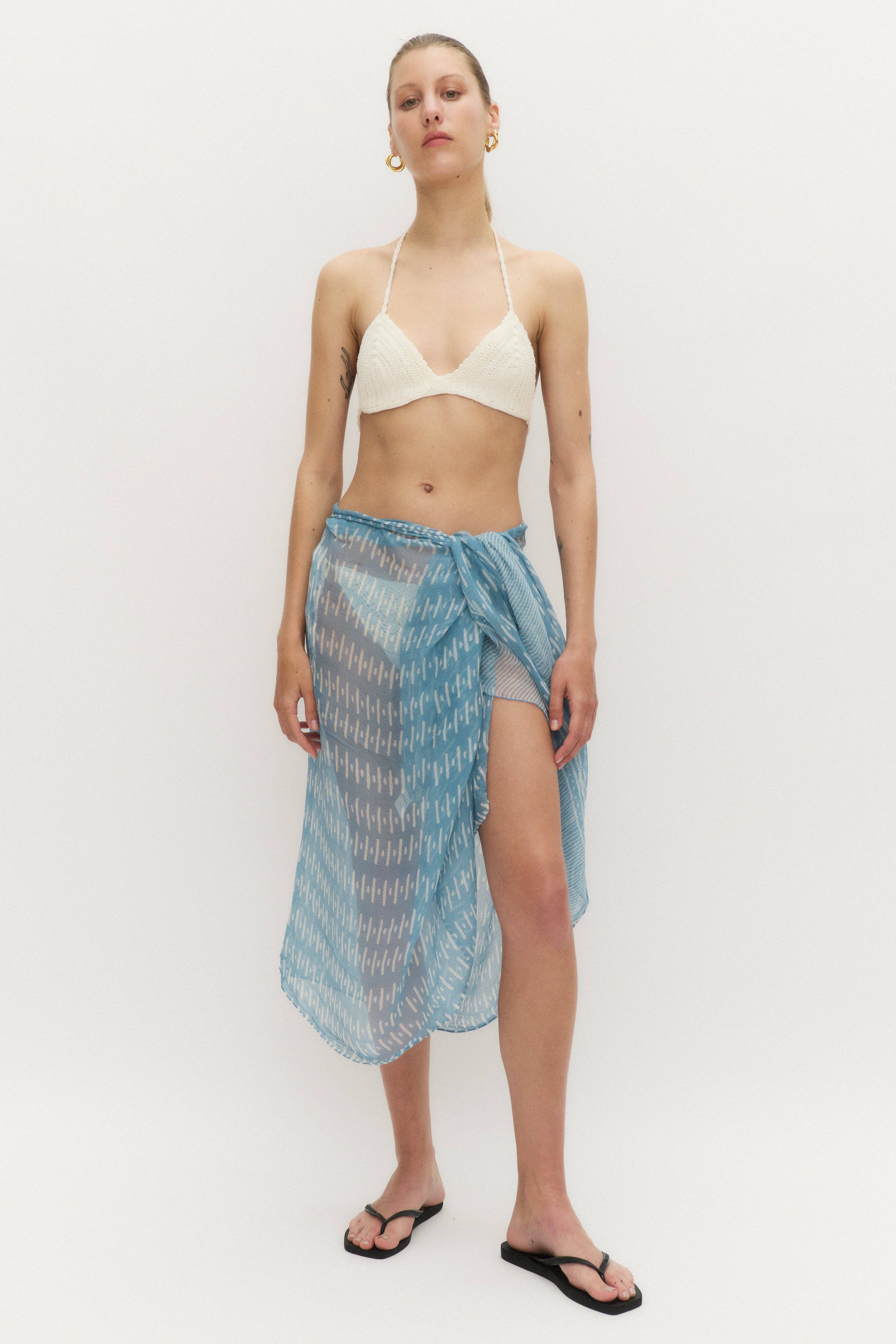 Cloe Cassandro – wholesale Swim cover-up – Women’s – THE SARONG - SKY BLUE