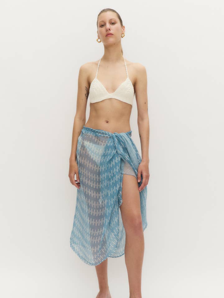 Cloe Cassandro – wholesale Swim cover-up – Women’s – THE SARONG - SKY BLUE0