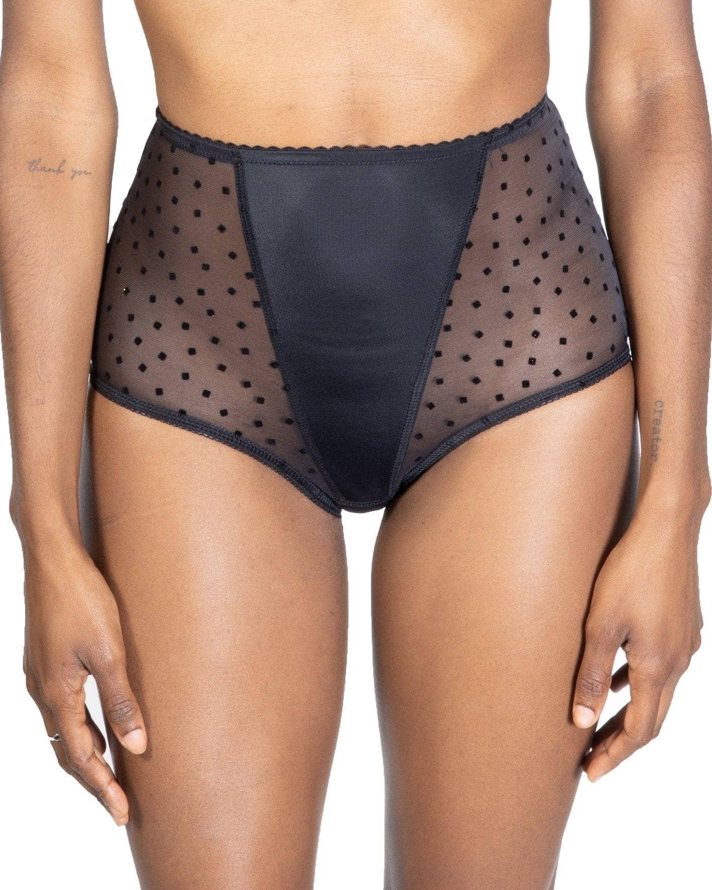 Less Is Amor - Vente Sous-vêtements – femme - Culotte taille haute à pois, Deneb0