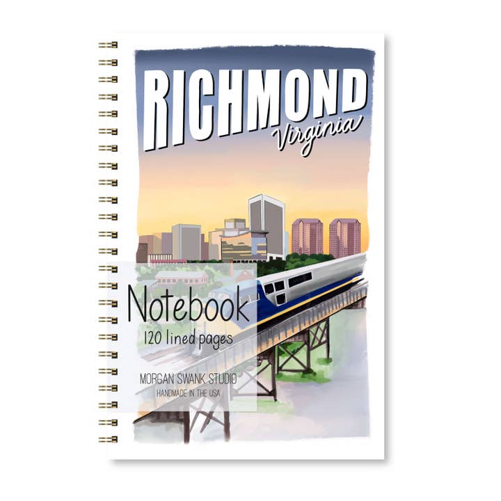 Richmond Virginia Notebook for wholesale by Morgan Swank Studio