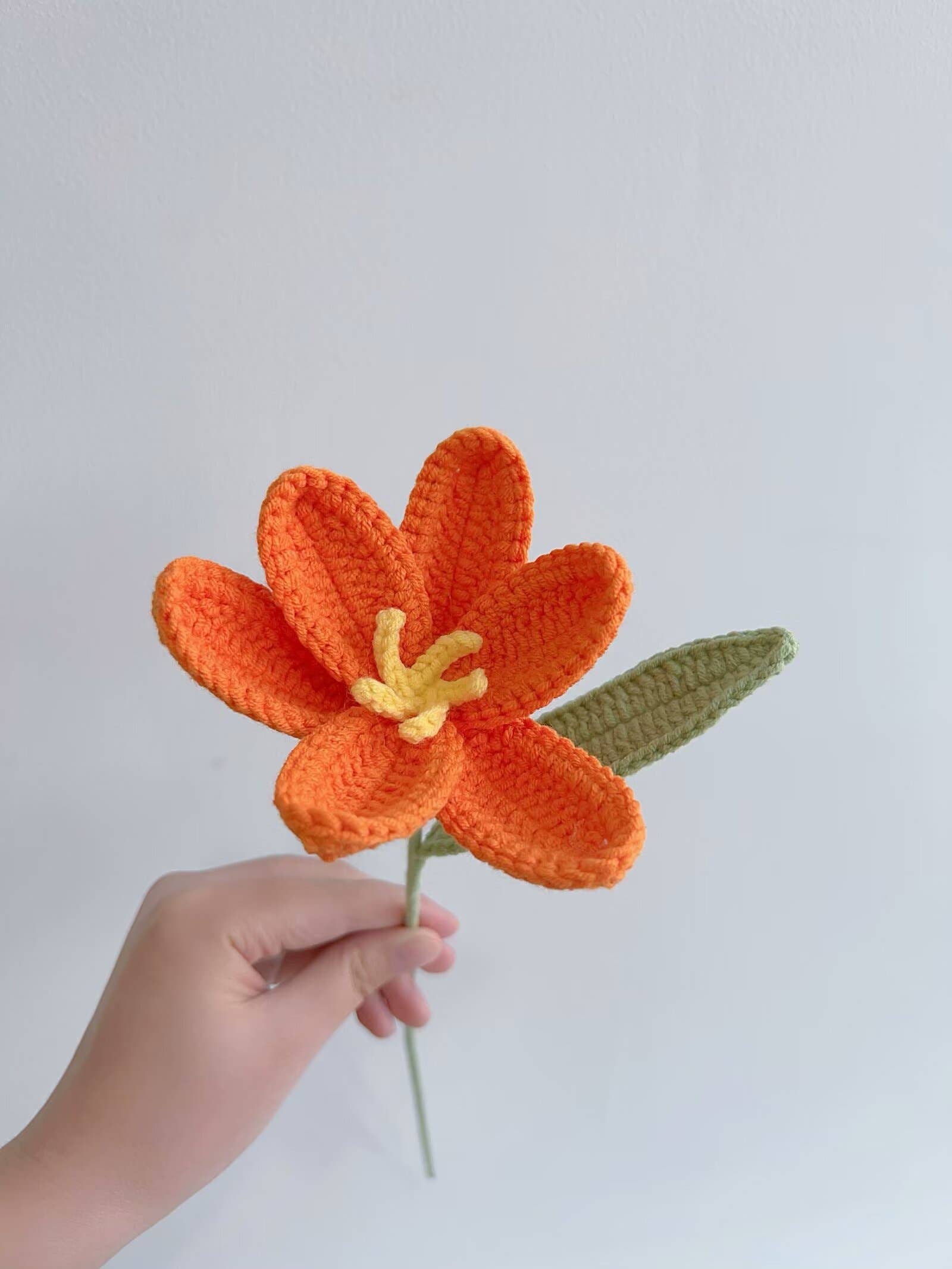Lilyrosy（Duty free) - Vente Fleurs artificielles - Tulipe au crochet Lilyrosy, cadeaux faits main9