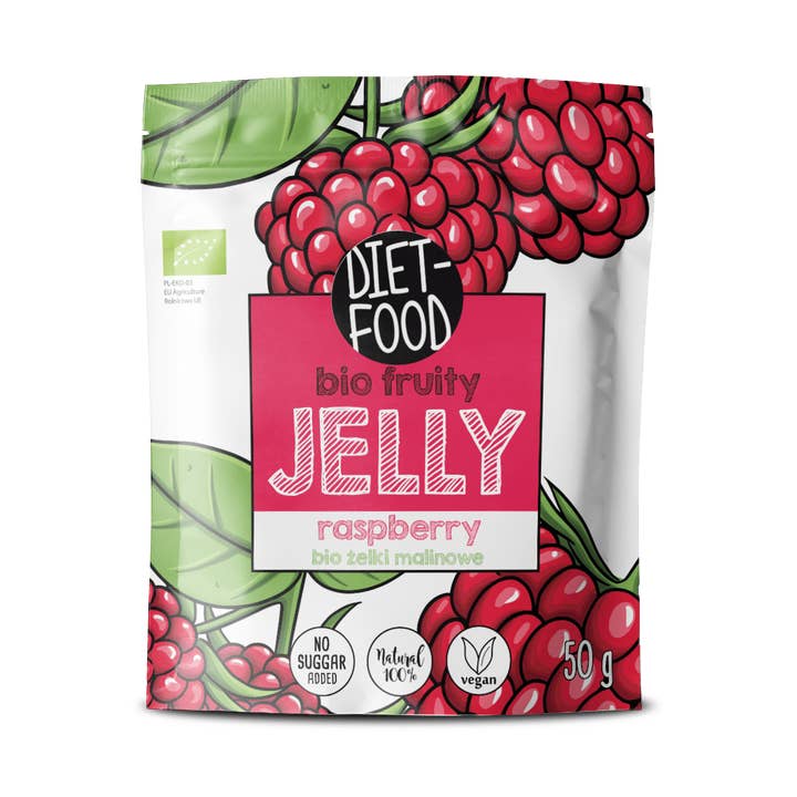 Bio Raspberry Fruit Jelly 50 g for wholesale by Diet Food