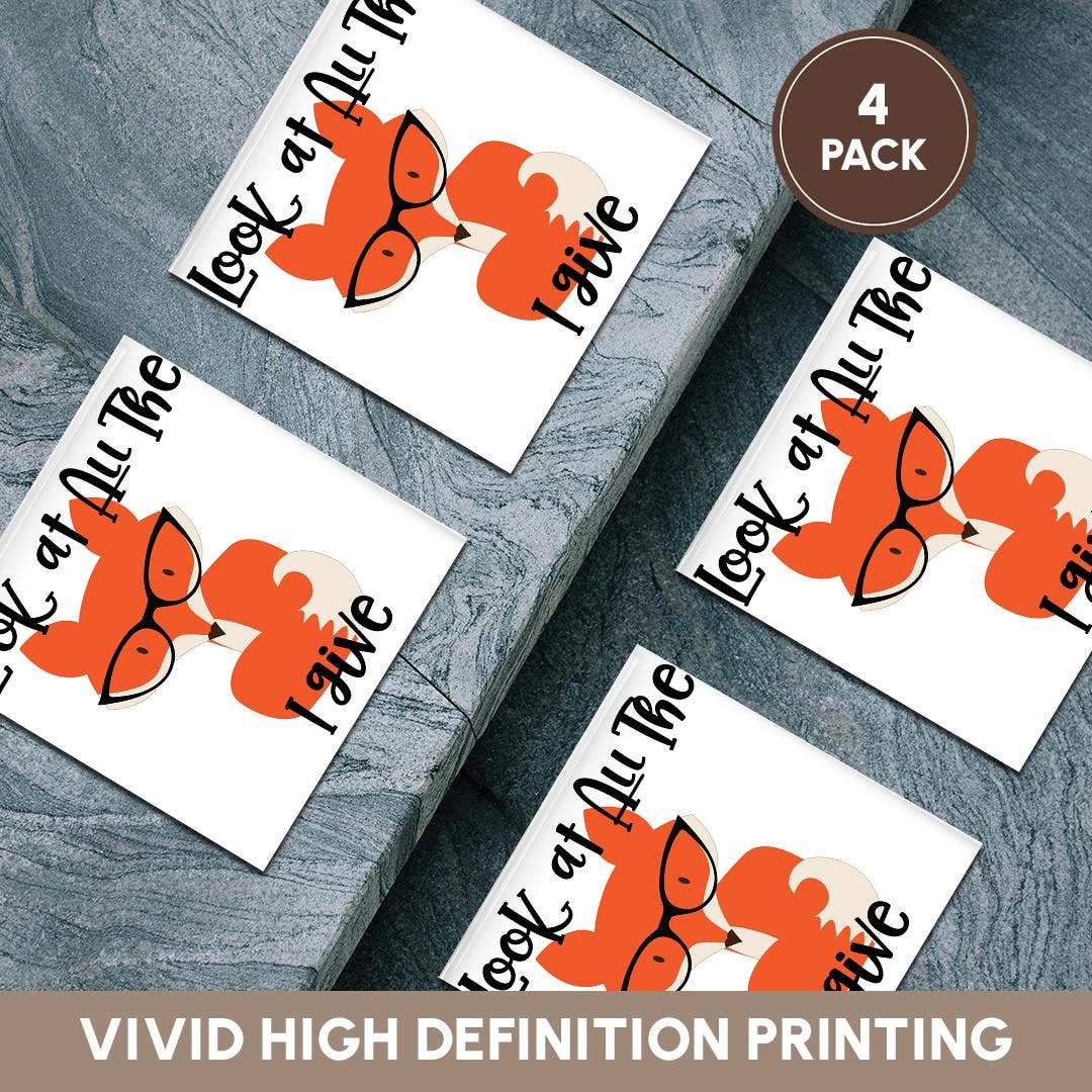 3dRose - Vendita all'ingrosso Sottobicchiere - 3dRose, Guarda Tutte le Volpi che Do, Sottobicchiere5