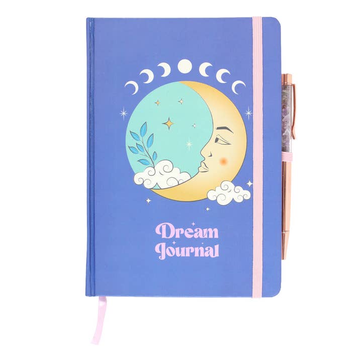 Something Different Wholesale - Wholesale Journal/Diary - The Moon Dream Journal with Amethyst Pen