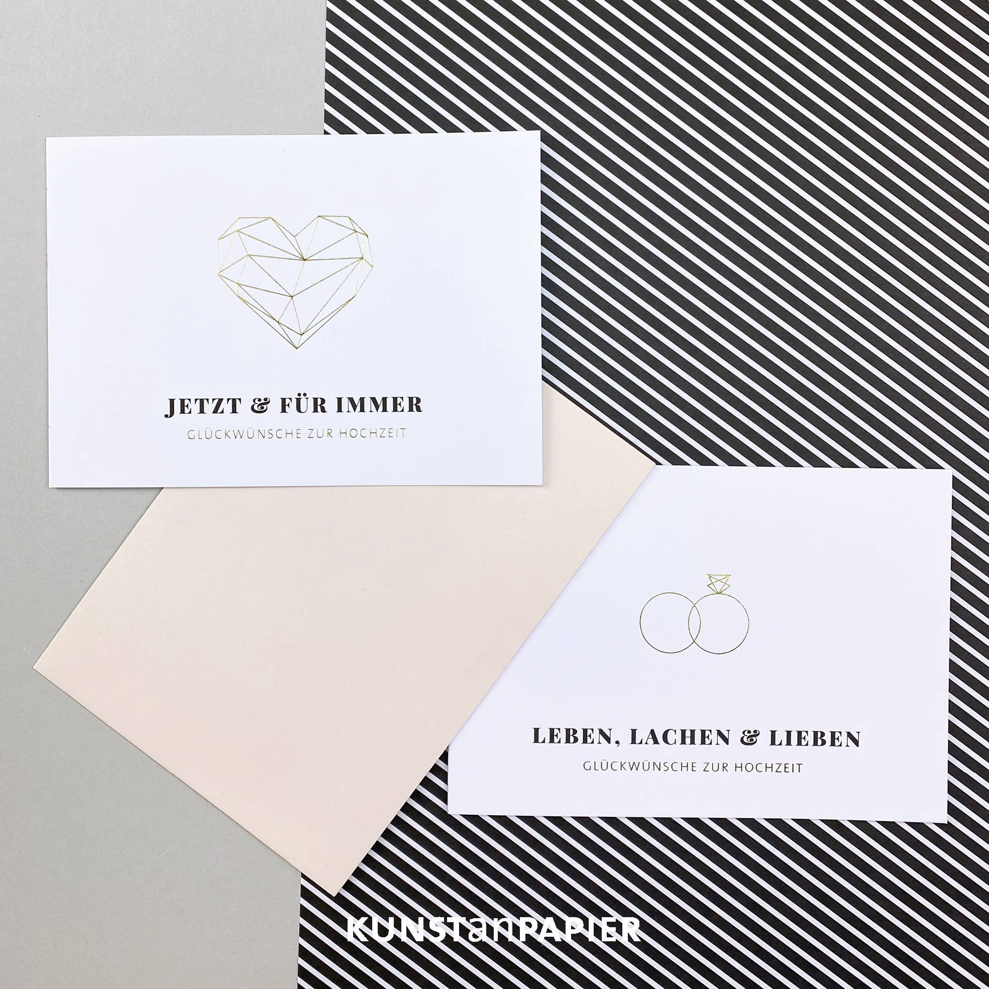 Kunst an Papier - Vendita all'ingrosso Partecipazioni di nozze - Biglietto di nozze Liv Ring3