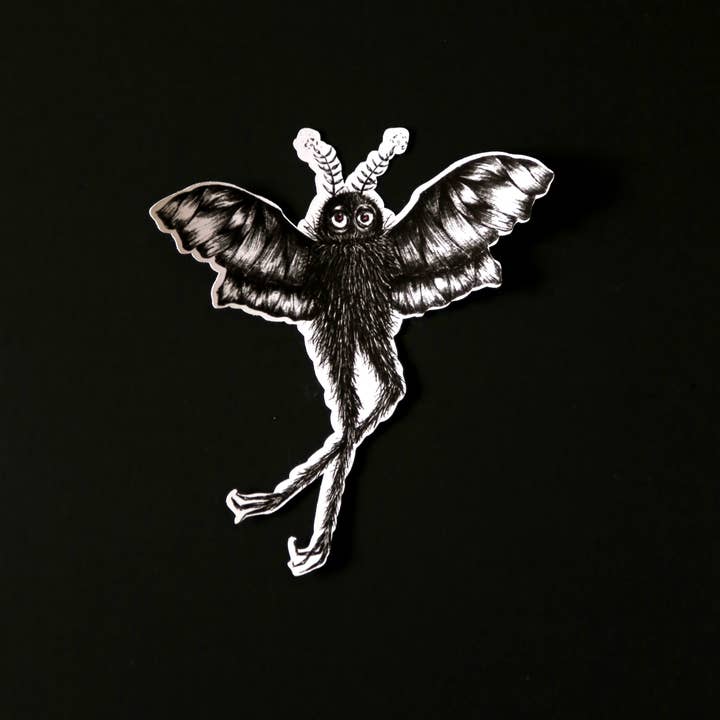 ScreamPrintShop - Wholesale Sticker - Moth Man Sticker2