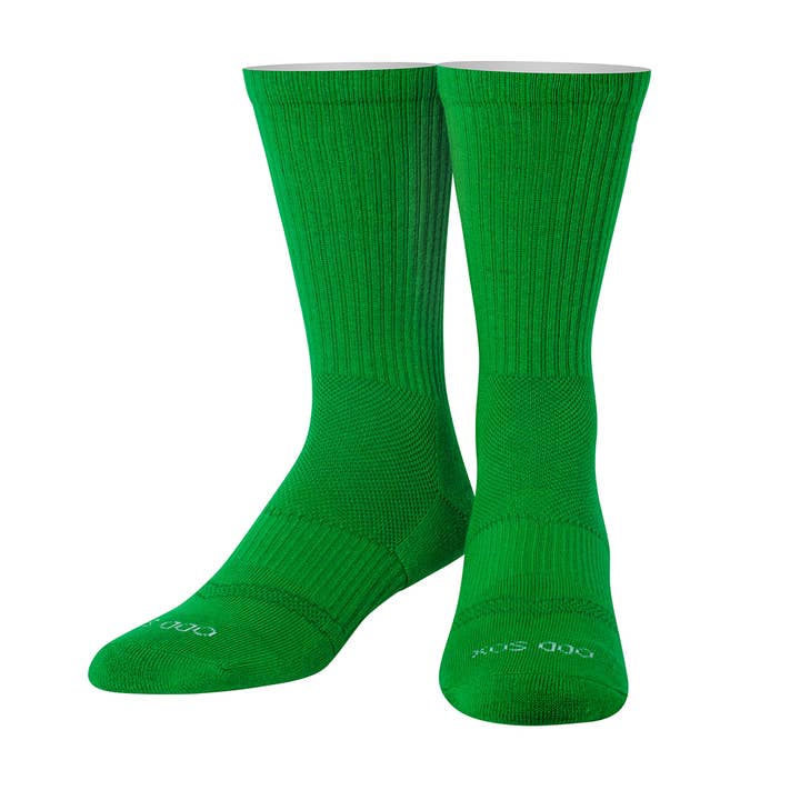 Green Crew Basix Fashion Knit Socks for wholesale by Odd Sox