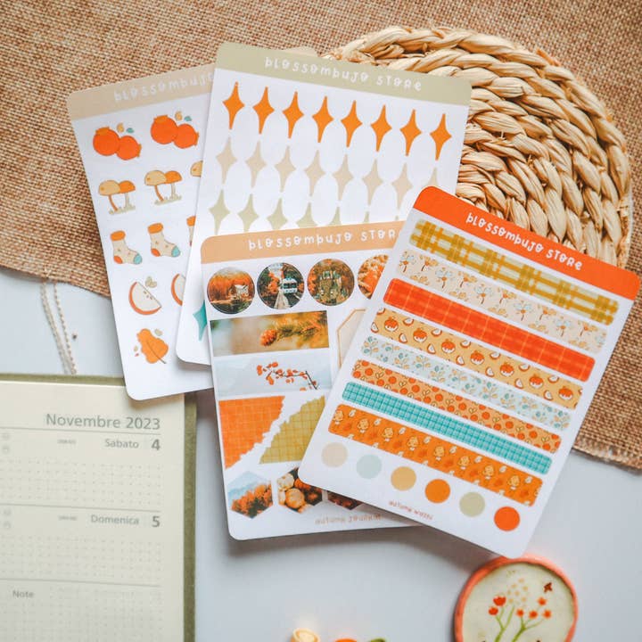 Stickersheet - Autumn Kit for wholesale by BlossomBujo Store