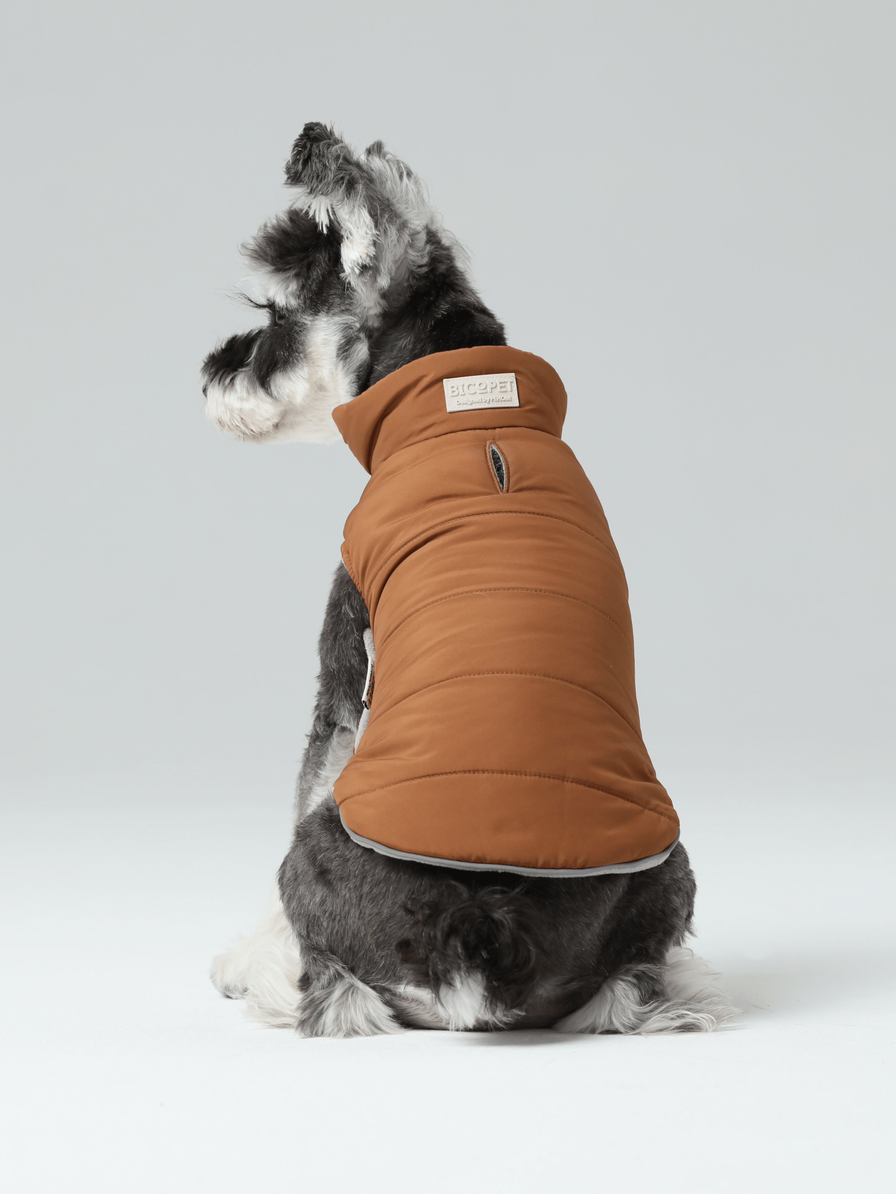 PEHOM - Wholesale Pet Vest - Dog - Reversible Dog Vest Jacket - Orange Grey2