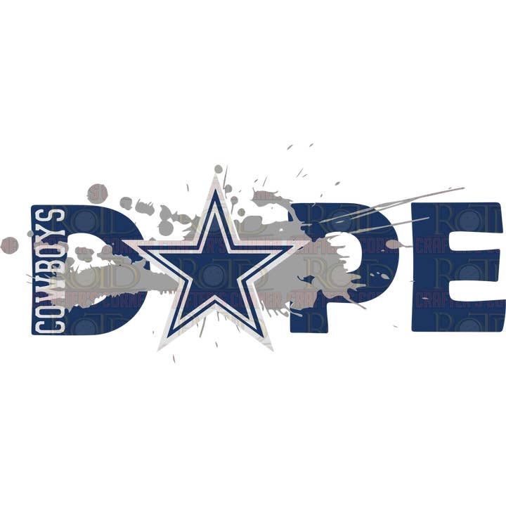 ROTD Crafter's Corner - Wholesale Sublimation Transfer - Dallas Cowboys Dope DTF Print