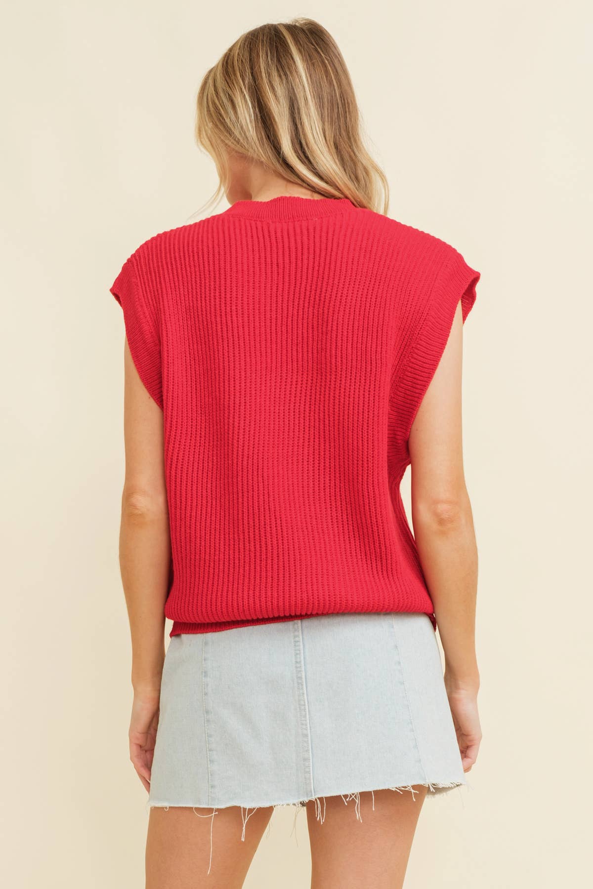 Cloud Ten - Wholesale Sweater Vest - Women's - CSW10210-1 - 'GAMEDAY" EMBROIDERED SLEEVELESS SWEATER VEST11