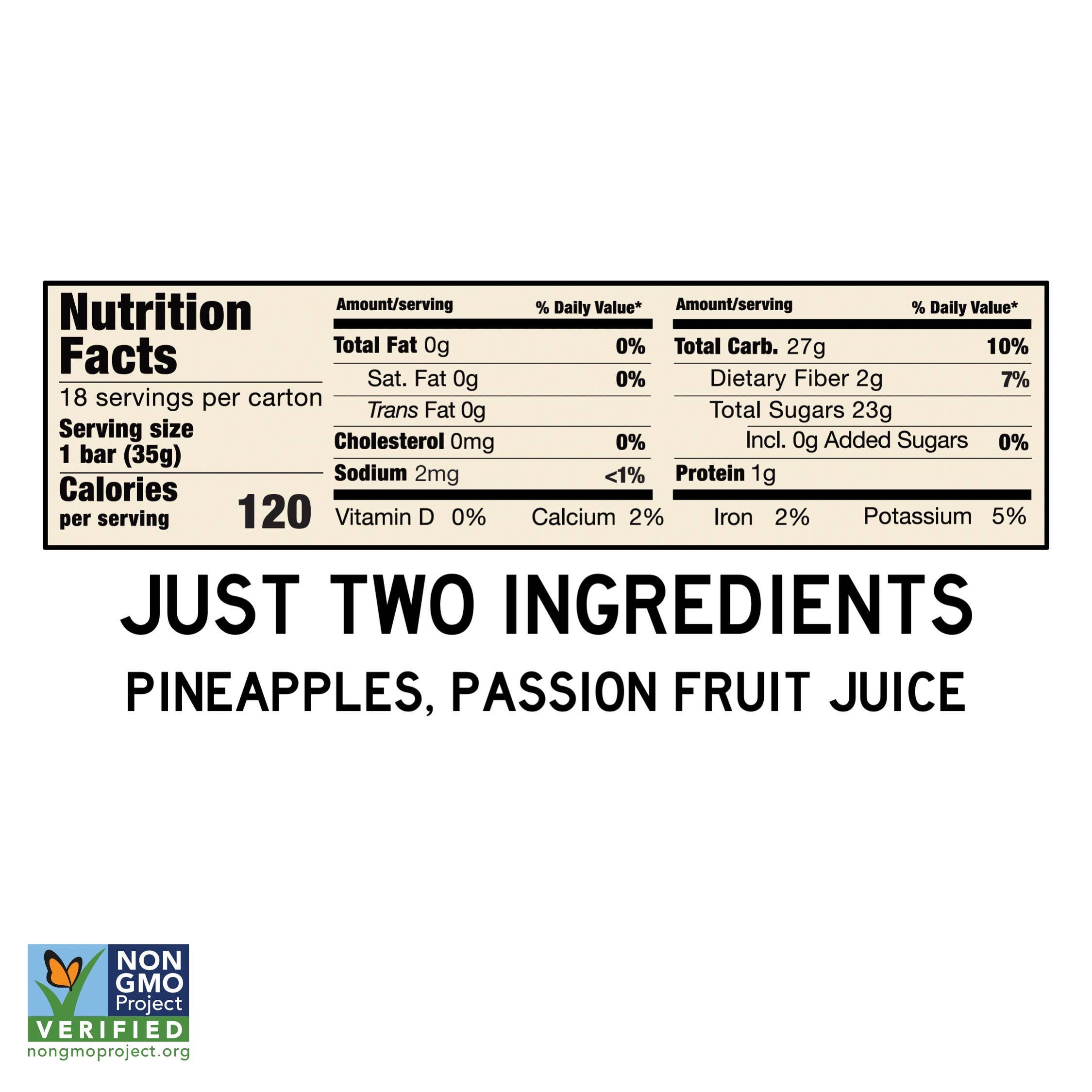 SOUTH FORTY SNACKS COMPANY - Wholesale Snack Bar - 18-Pack, Pineapple Passion Fruit Bar ($1.50 per unit)2