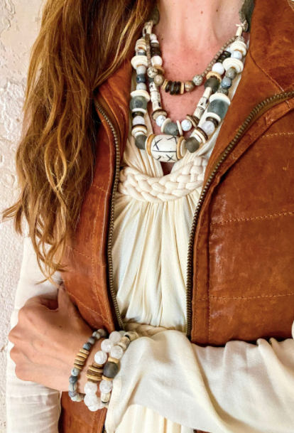 Twine & Twig – wholesale Pärlband/Pärlhalsband – Skiktat klassiskt halsband | Sten2