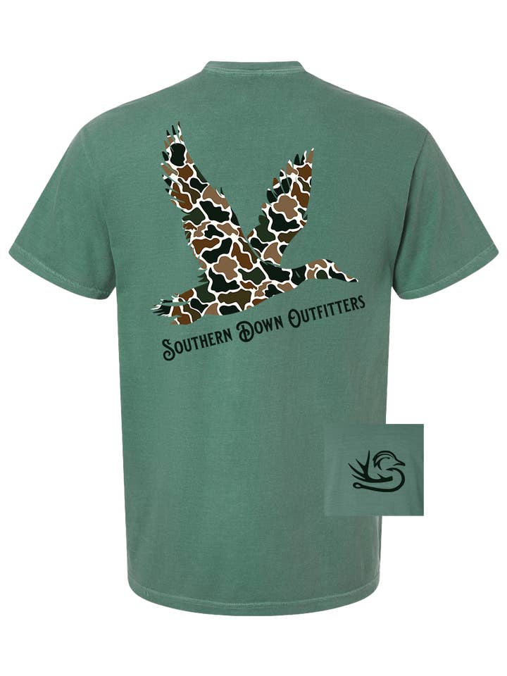 Southern Down Outfitters - Wholesale Screen Printed T-Shirt - Men's - Camo Mallard Tee