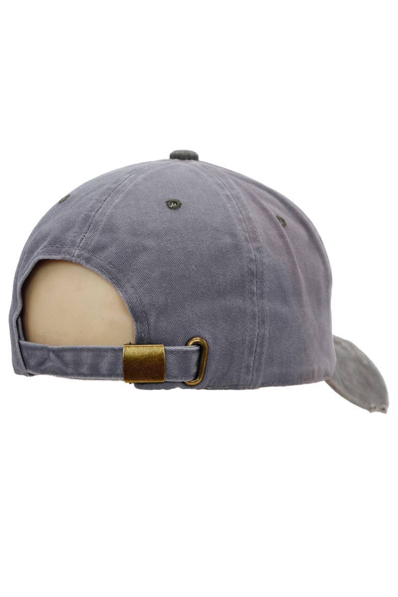 Cap Zone - Wholesale Baseball Cap - Unisex - Distressed Dirty Wash Five Panel Baseball Cap12