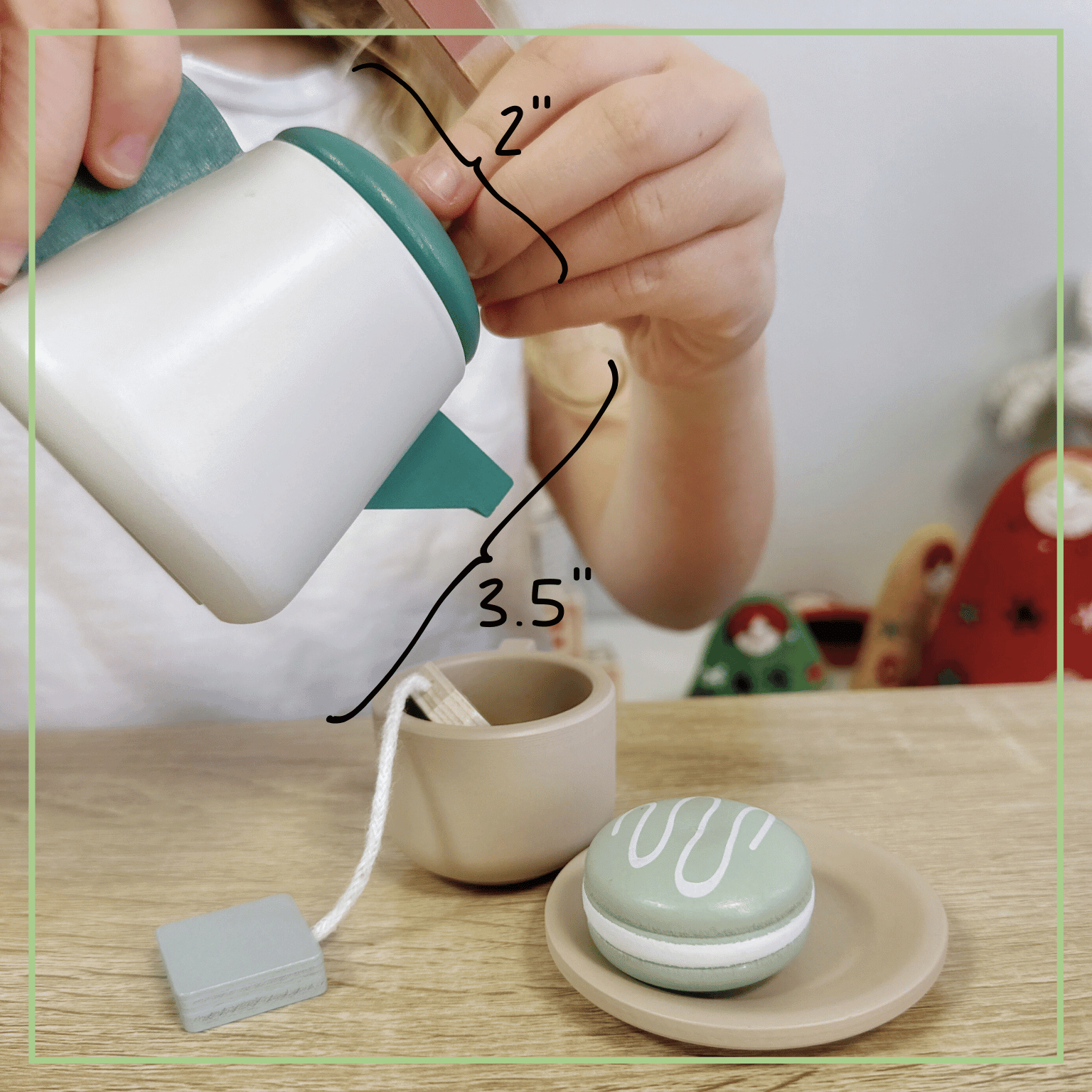 OmaOmaOma! Montessori Educational Wooden Toys for Kids – wholesale Leksaksset - Barn – Träteservis - Låtsaslek Teservis Ålder 3+4