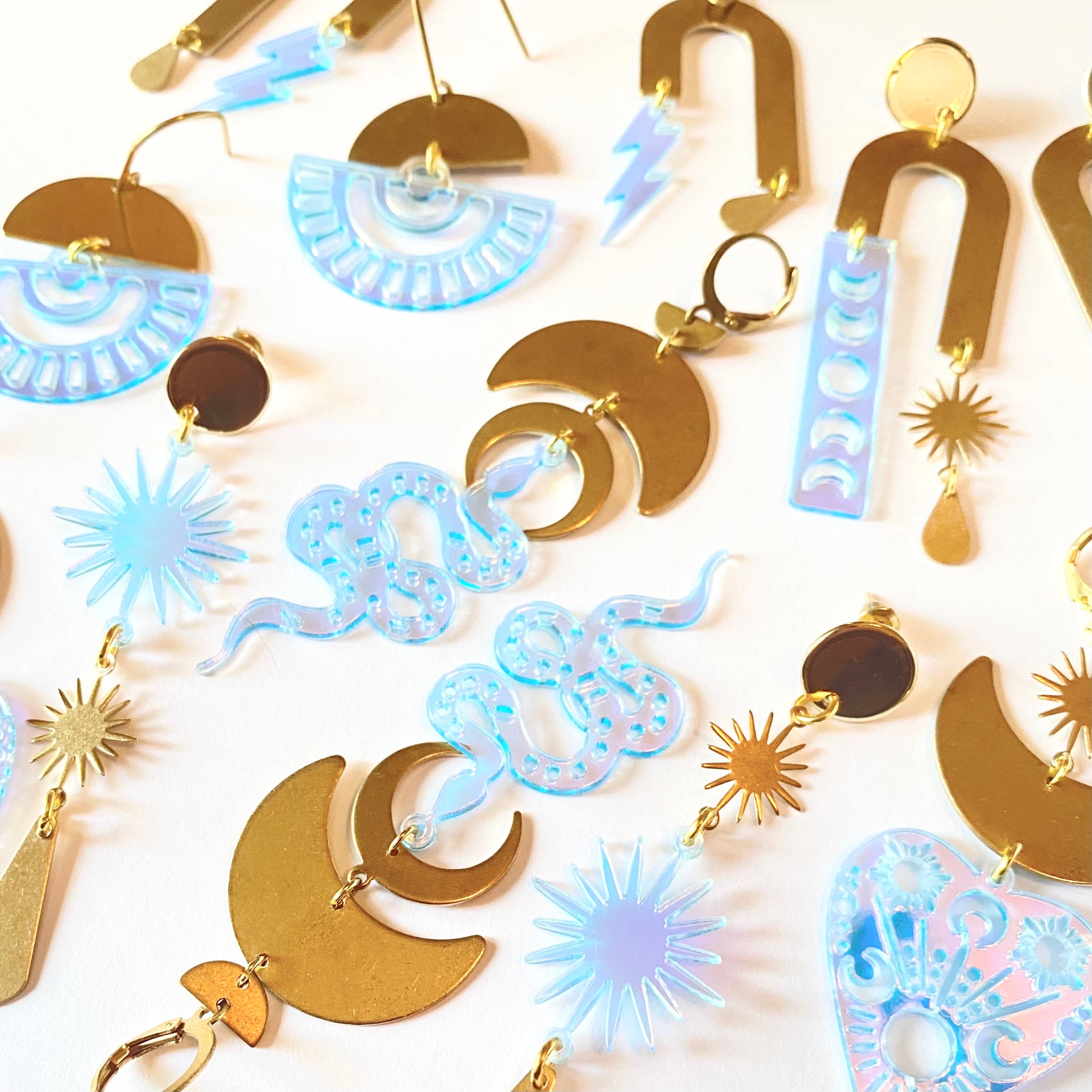 Sophia Louiz - Wholesale Dangle Earrings - Heart & Dagger Earrings4