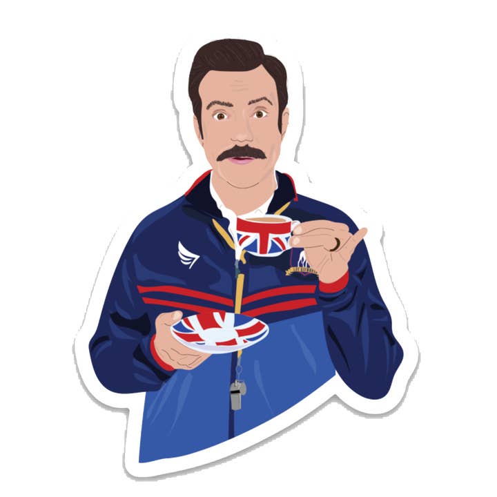 Autocollant Ted Lasso pour la vente par Lane Paper Works