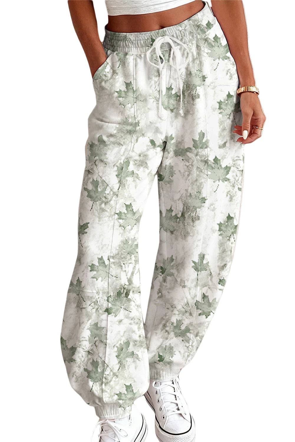 Lovesoft - Wholesale Lounge Sweatpants/Joggers - Women's - Beige Camo Print Baggy Drawstring Jogger Sweatpants5