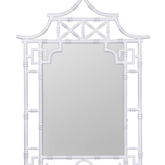 Hvid Pagoda Spejl for engroshandel hos The Enchanted Home