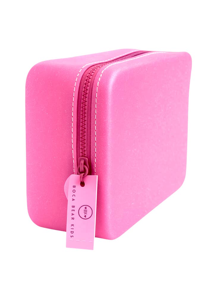 Pink Gel Glitter Pouch for wholesale by Boca Bear Kids
