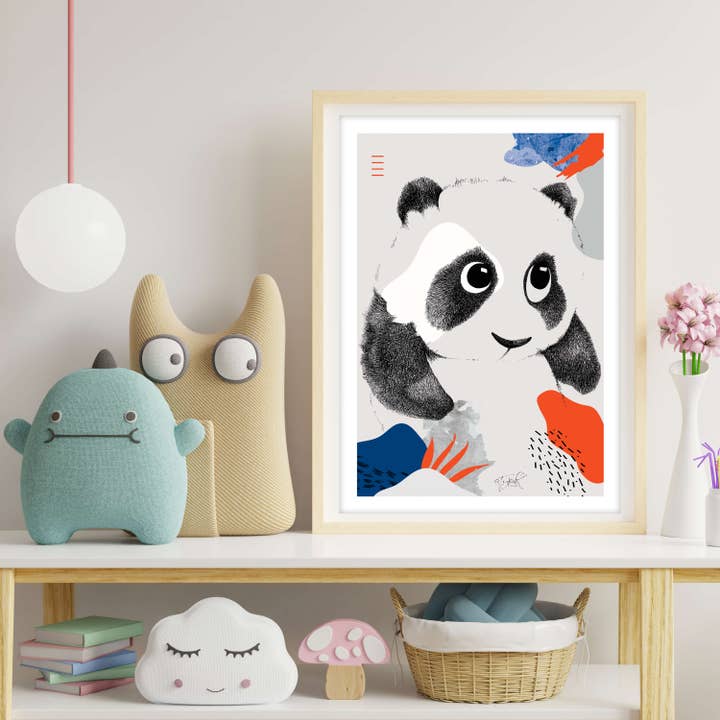 A4 Color Illustration – PANDA BEAR for wholesale by Atypik' Concept