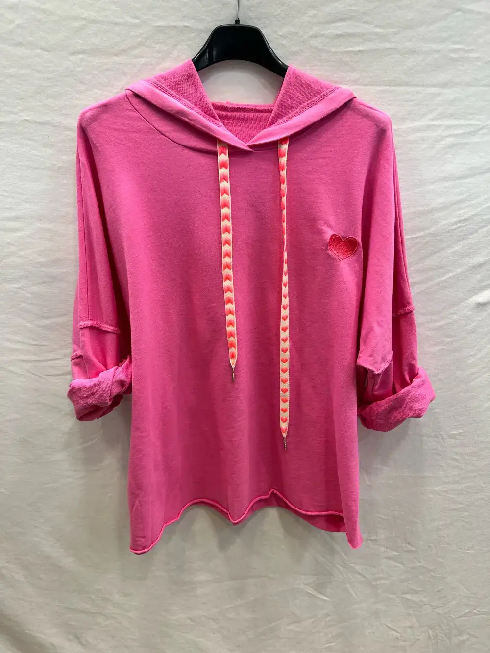 Mimi & Gogo - Wholesale Hoodie - Women's - Embroidered heart hoodie @9020_SweatCoeur19