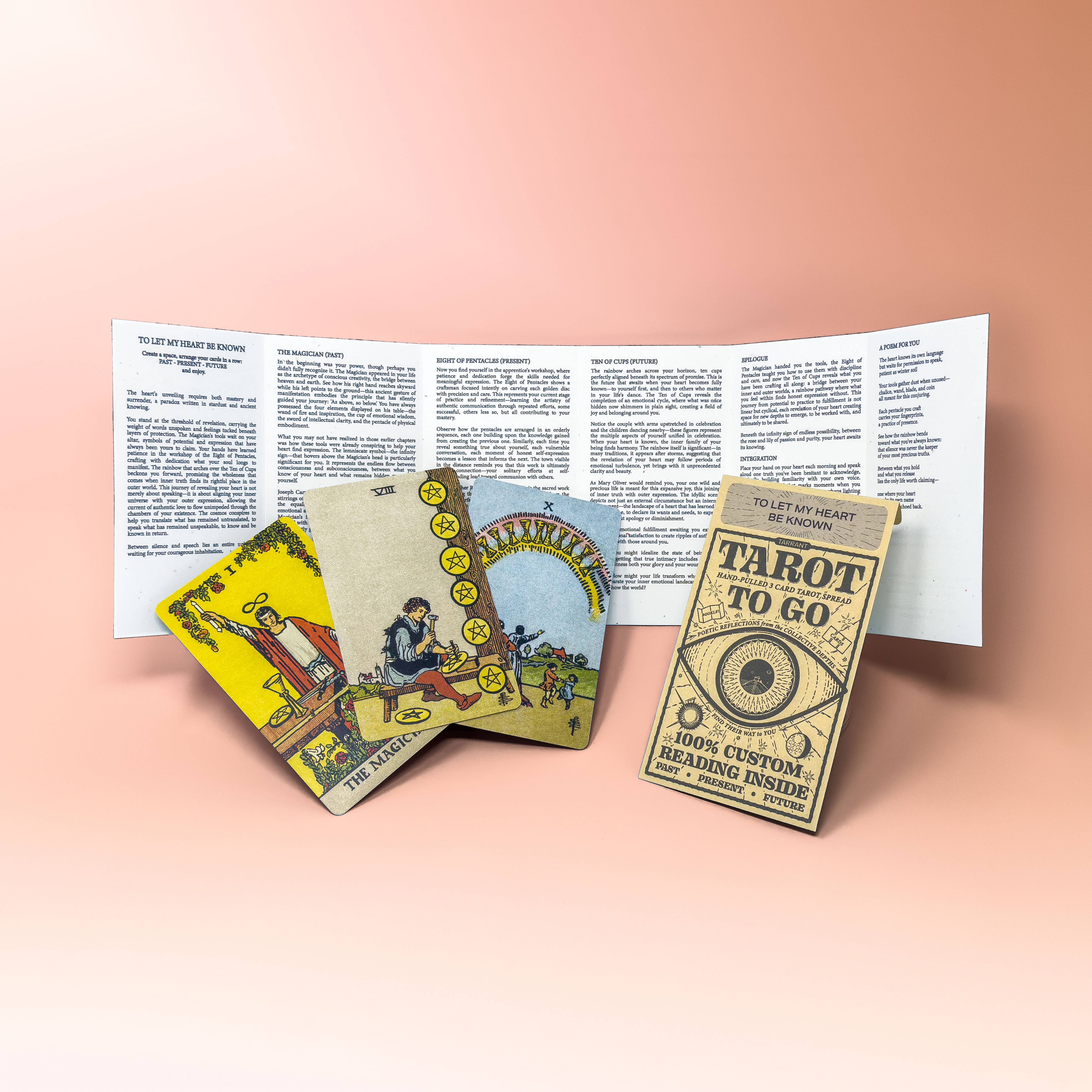 Tarrant Divination Company - Vente Cartes de tarot - TAROT TO GO — Voyages magiques de tarot dans une enveloppe 🎴✉️✨1