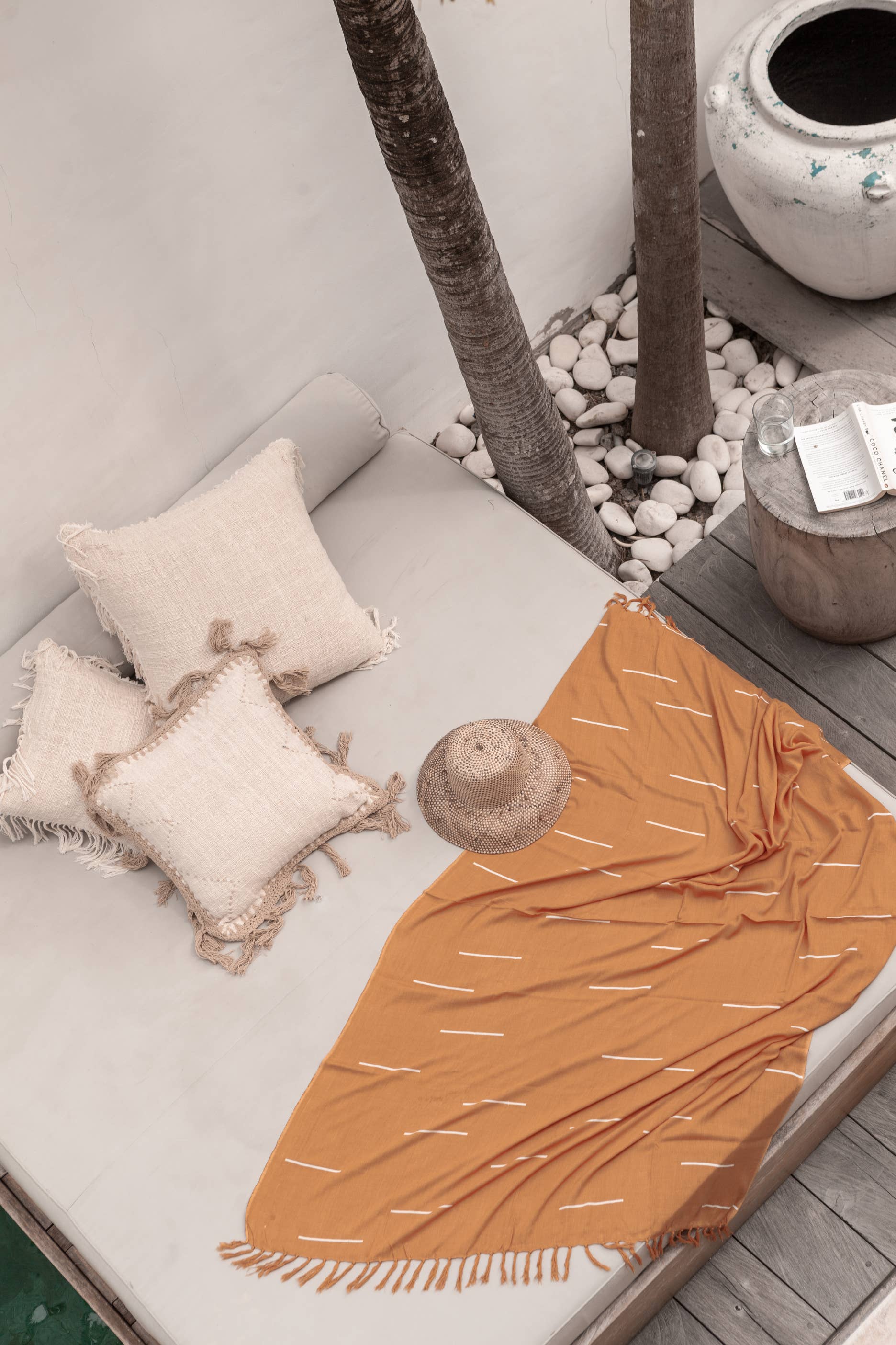 Village Thrive - Wholesale Bucket Hat - Women's - Woven Bucket Hat in Amber Ombre6