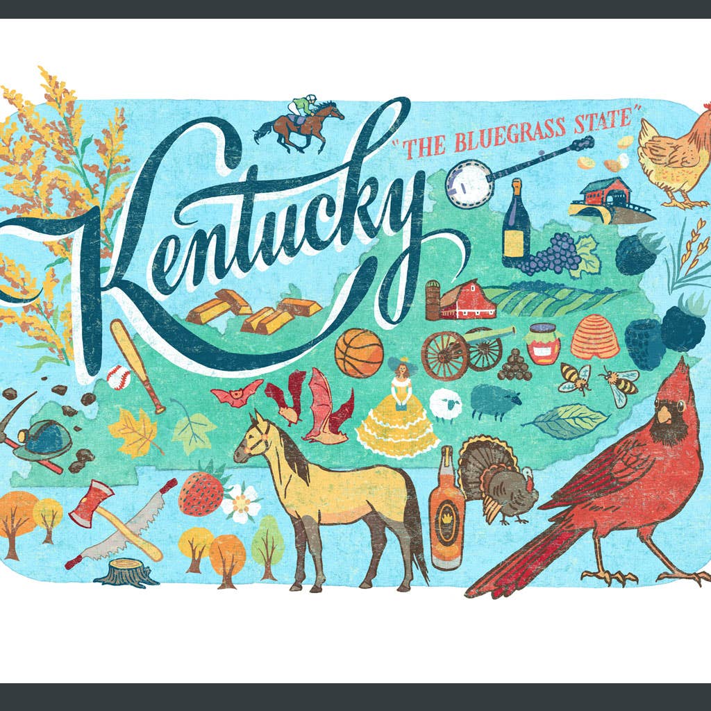 Anagram Press - Wholesale Art Print - Kentucky Print4