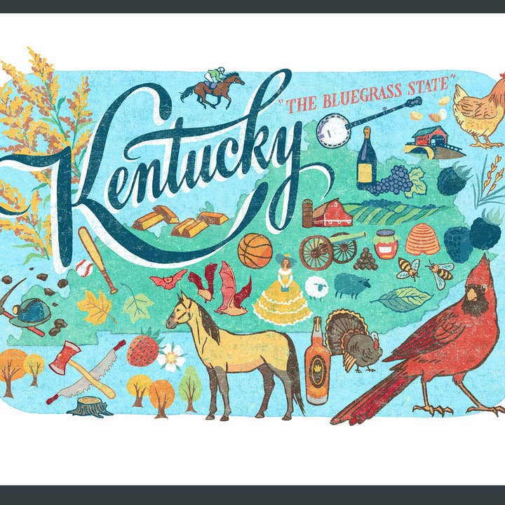 Anagram Press - Wholesale Art Print - Kentucky Print4