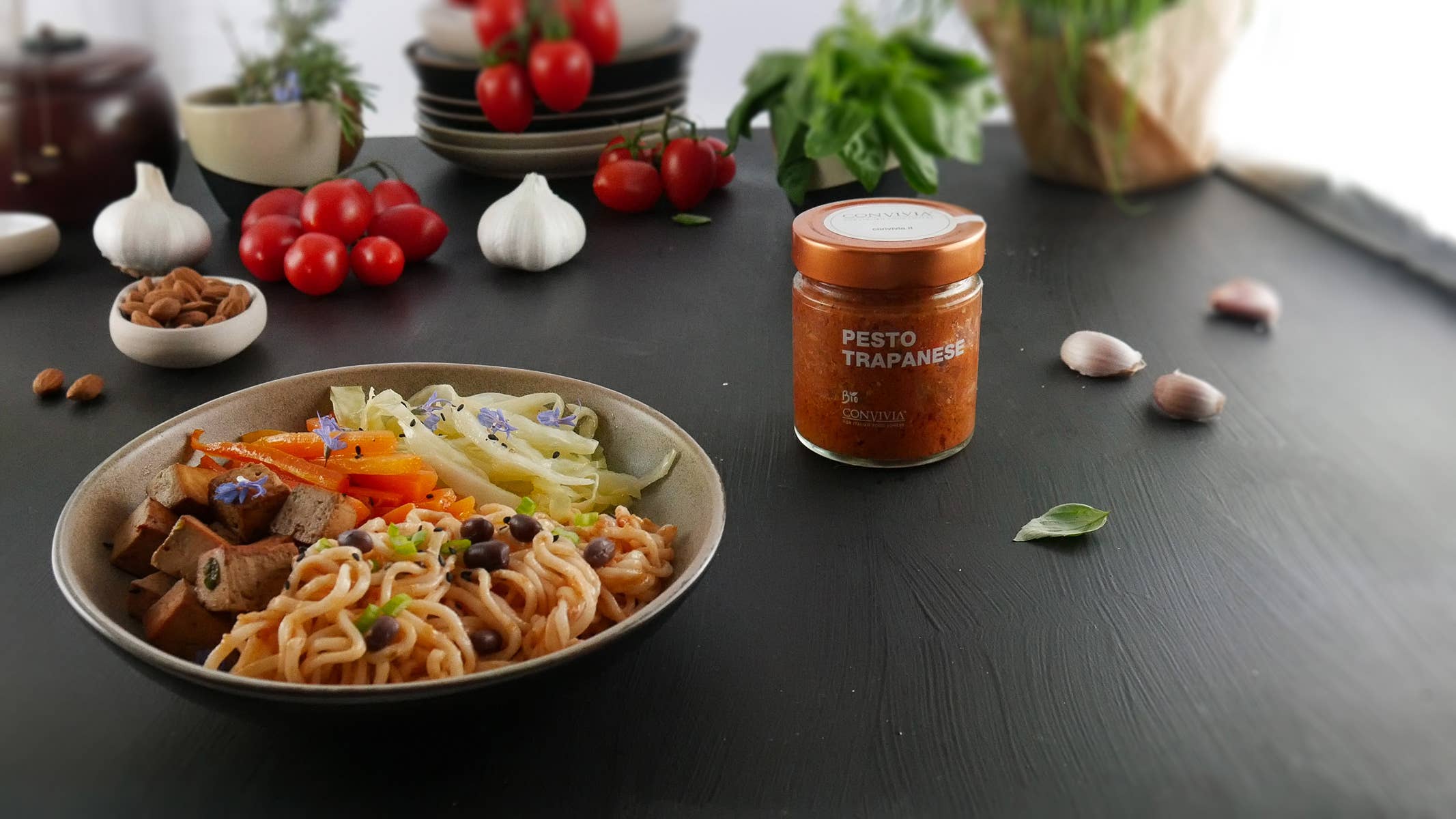 CONVIVIA for italian food lovers – Großhandel Pesto – Bio Trapanese Pesto 190 g5