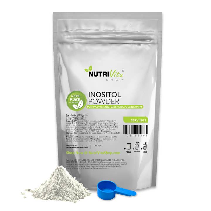 NutriVitaShop - Wholesale Protein/Superfood Powder - INOSITOL 100% PURE POWDER - 100g
