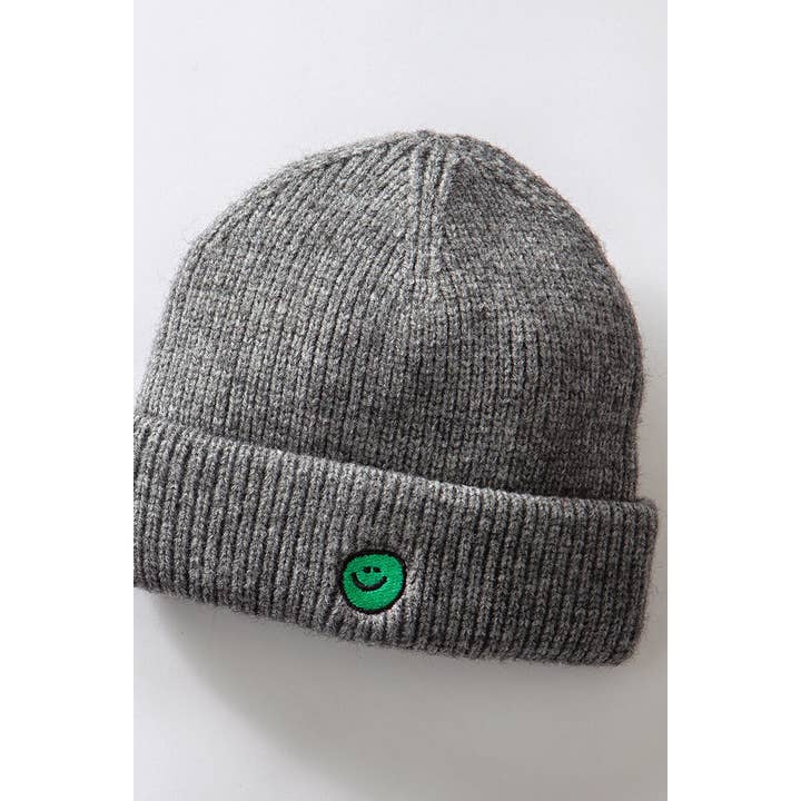 Fashion Week - Wholesale Beanie - Women's - SMILE EMBROIDERY BEANIE8