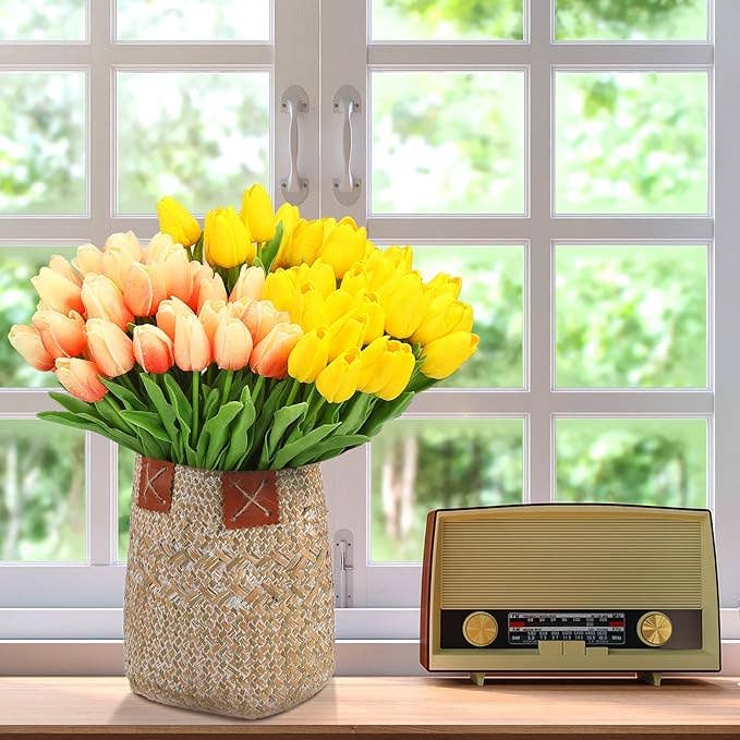 Crover - Wholesale Artificial Flowers - Real Touch Artificial Tulip Flower Gradient5