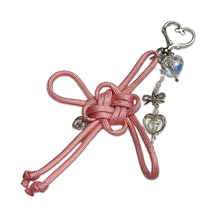 LUCKY KNOT { PINK } SPECIALTY KEYCHAIN for wholesale by Usagi x Usagi, LLC