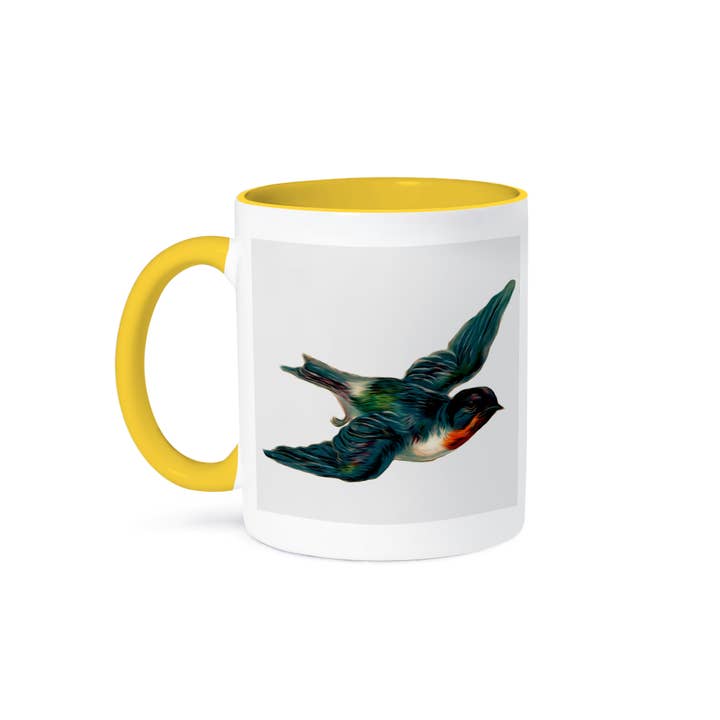 3dRose - Wholesale Coffee Mug - 3dRose, Vintage Barn Swallow Bird Illustration, Mug