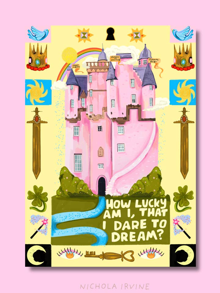 Durf te Dromen, Kasteel Print voor wholesale door Nichola Irvine