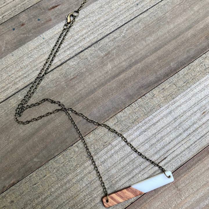 Kentucky Moon Designs - Vendita all'ingrosso Collana con ciondolo/pendaglio - Collana bohémien bianca+collana boho+leggera4