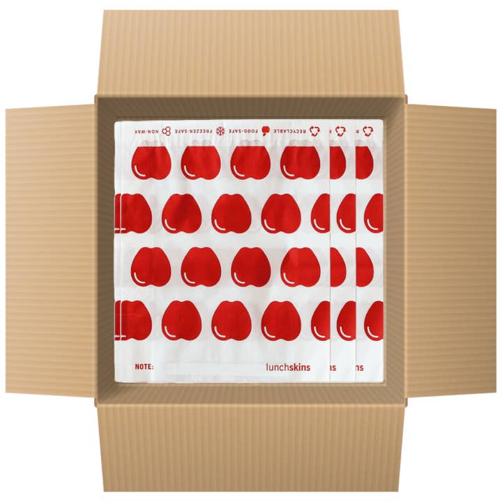 500 Self-Sealing Sandwich Bags - Apple for wholesale by Kitchen Supply Wholesale