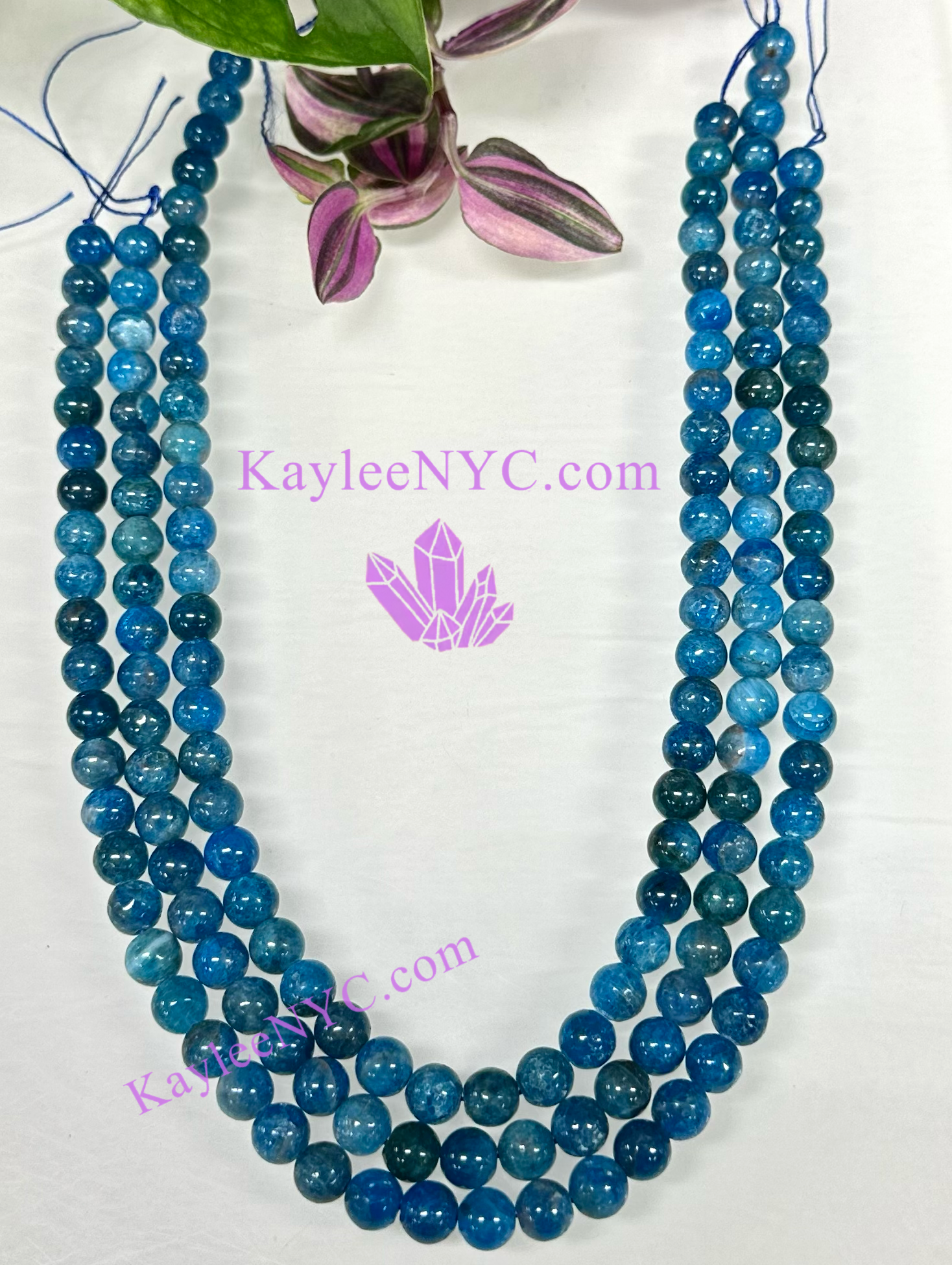 KayleeNYC - Wholesale Beads - Natural Apatite beads 15.5”5