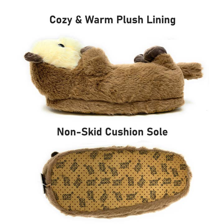 Oooh Yeah/Sock It Up/Oooh Geez Slippers – Großhandel Hausschuhe – Kinder – Otter One | Lustige flauschige rutschfeste Hausschuhe für Kinder
