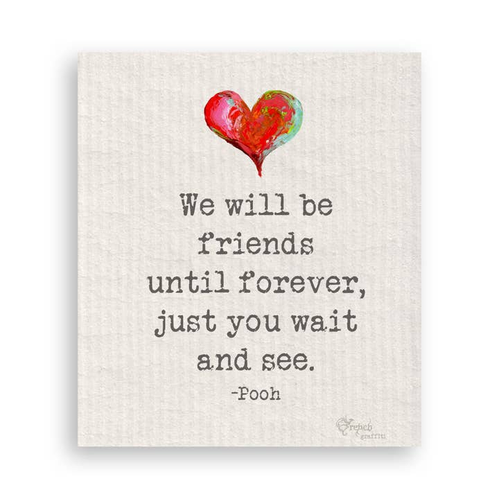 French Graffiti - Wholesale Tea Towel - We Will Be Friends16