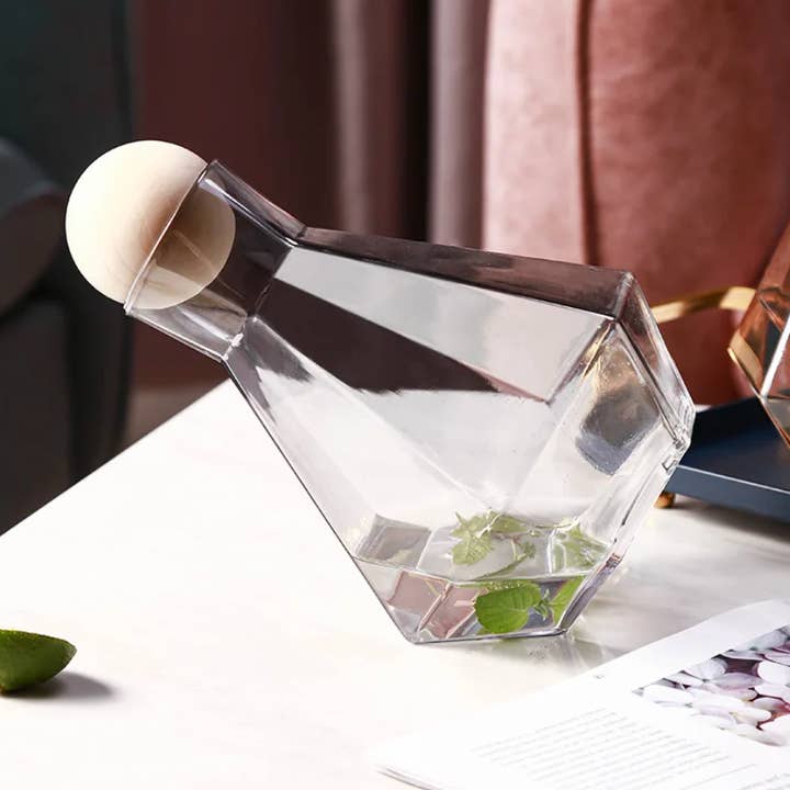 BRECK + FOX - Wholesale Drinking Glass/Cup - Diamond Drinkware 5-Piece Set17