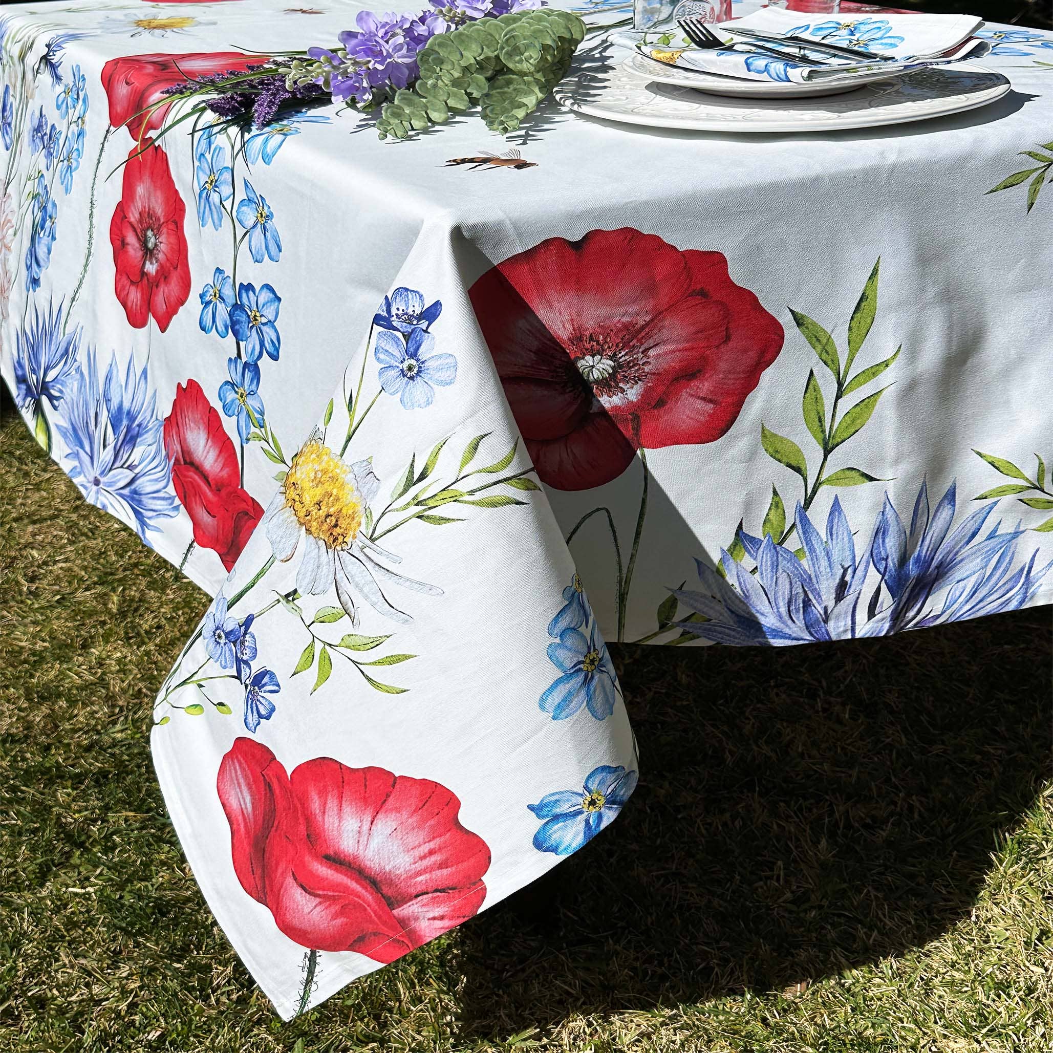 Olivia Home – wholesale Tablecloth – Fiori Di Campo pure cotton table cloth2