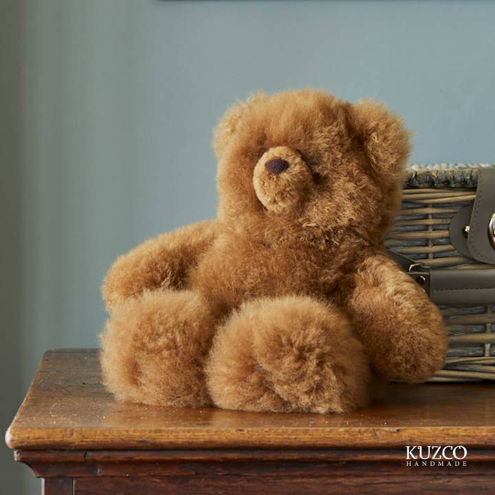 KuzcoHandmade - Wholesale Stuffed/plush toy – Kids & baby - 14" Handmade Alpaca Teddy Bear – Baby Alpaca Fur, Soft & Cud4