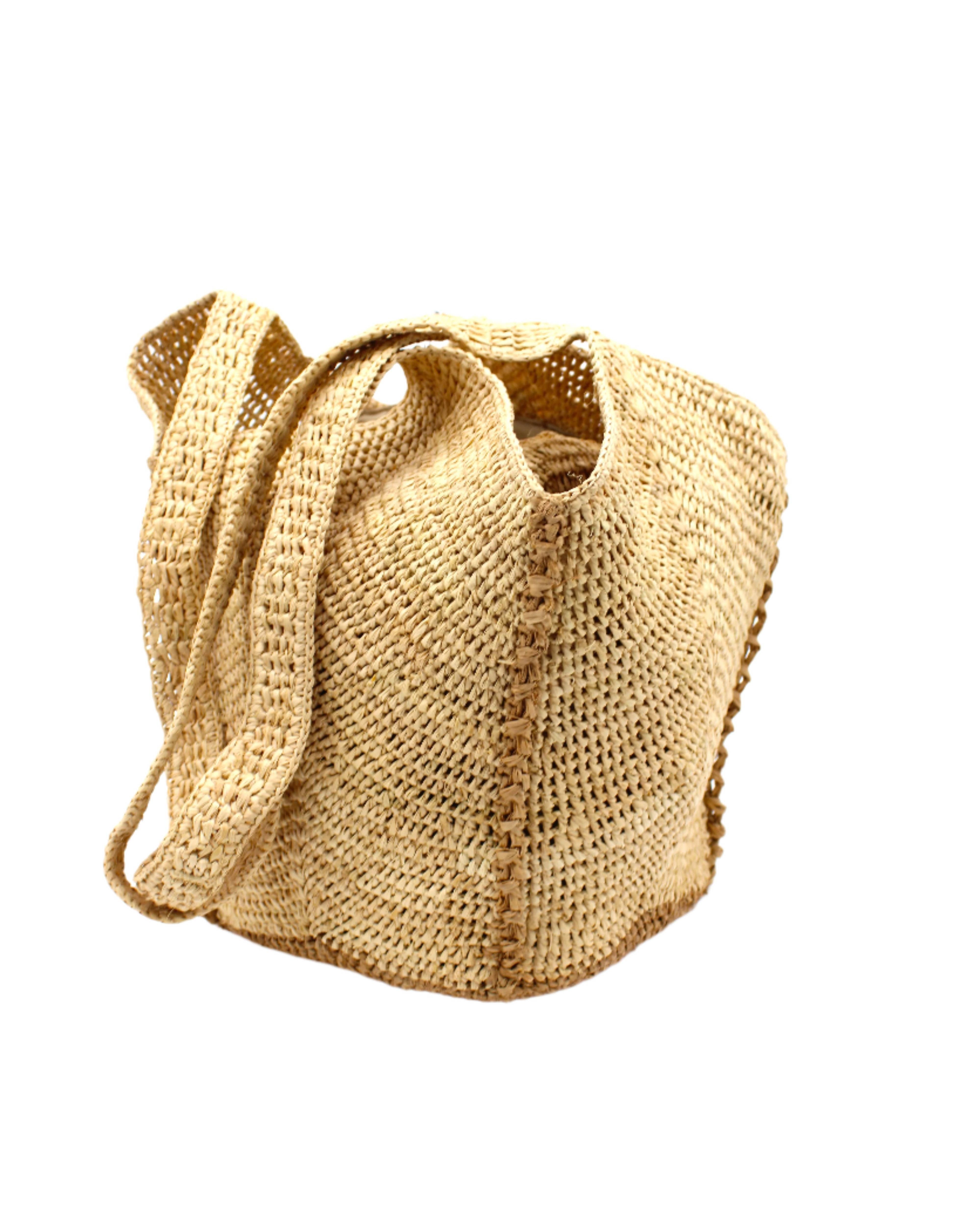 Wholesale Sea See Crochet Straw Shoulder Bag for your store Faire