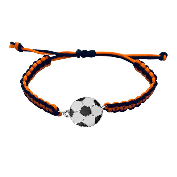 Multi Colored Soccer Bracelet - Pick Colors & Charms for wholesale by Sportybella