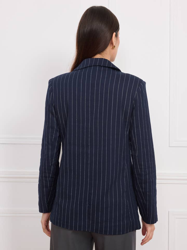 KICHIC – Blusão - Mulher por atacado – Casaco às riscas D60707